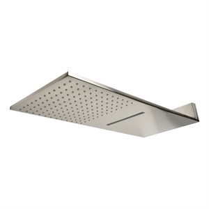 ALFI brand RAIN10SW-BN Nickel 10&quot Wall-Mounted Square Waterfall Rain Shower Head