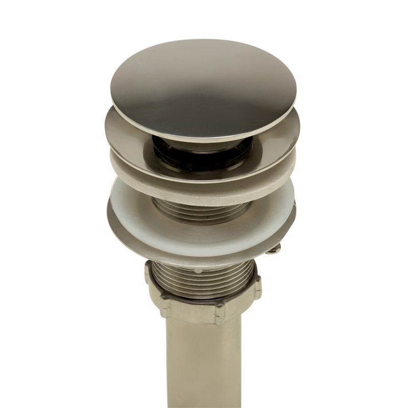 ALFI brand AB5009-PSS Stainless Steel Pop Up Drain for Sink w/o Overflow