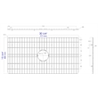 ALFI brand ABGR33S Solid Stainless Steel Kitchen Sink Grid for ABF3318S Sink