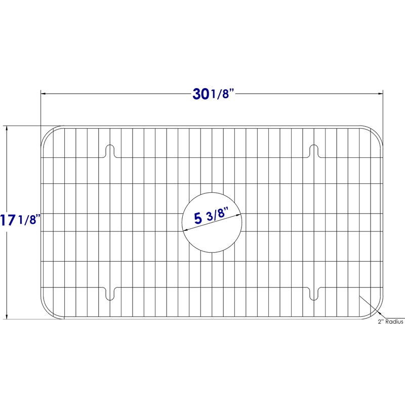 ALFI brand GR533 Stainless Steel Protective Grid for AB532 + AB533 Kitchen Sinks