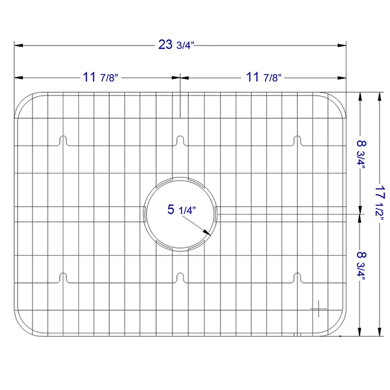 ALFI brand GR505 Solid Stainless Steel Kitchen Sink Grid