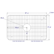 ALFI brand GR510 Solid Stainless Steel Kitchen Sink Grid