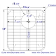 ALFI brand GR512L Left Side Solid Stainless Steel Kitchen Sink Grid