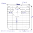 ALFI brand GR512R Right Solid Stainless Steel Kitchen Sink Grid