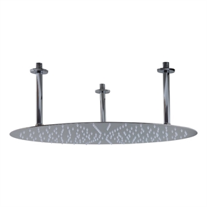 ALFI brand RAIN24R-PSS 24&quot Round  Stainless Steel Ultra Thin Rain Shower Head