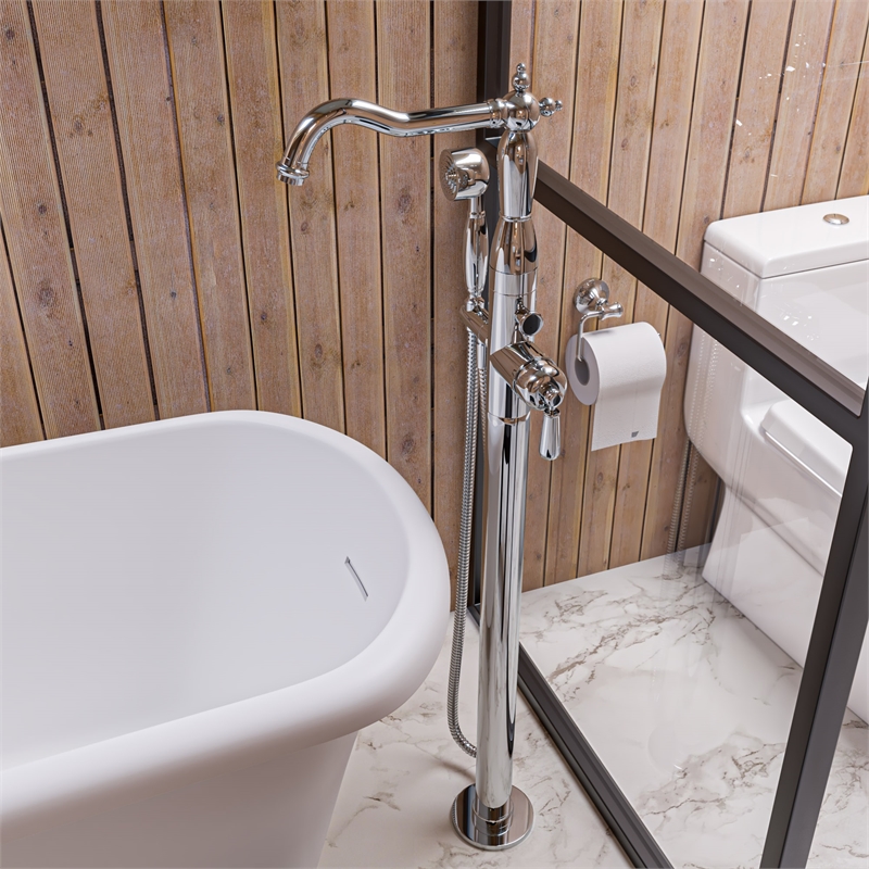 ALFI brand AB9521-PC Polished Chrome 6 Piece Matching Bathroom Accessory Set
