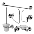 ALFI brand AB9521-PC Polished Chrome 6 Piece Matching Bathroom Accessory Set
