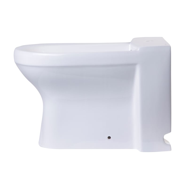 EAGO JA1010 White Ceramic Bathroom Bidet with Elongated Seat