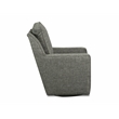 The 1st Chair Miley Swivel Glider with Brushed Graphite Fabric - Made In USA