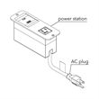 Raffel Systems 120V  USB-A & USB-C PD Power Station - Black