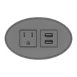 Raffel Systems USB-A Oval  120V Power Station - Black