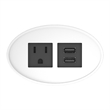 Raffel Systems USB-A Oval  120V Power Station - White