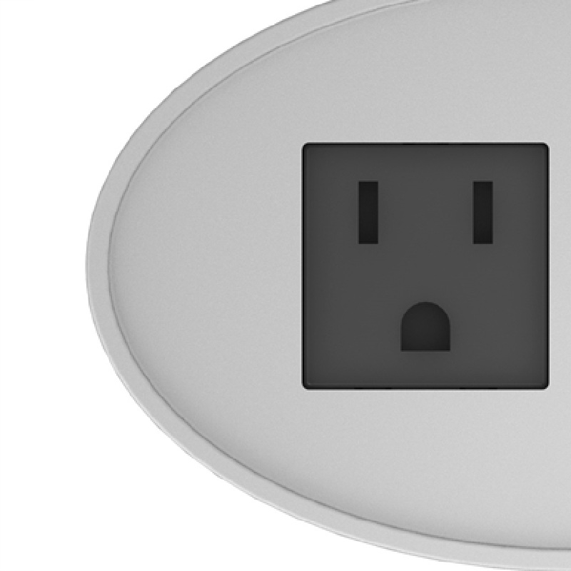 Raffel Systems USB-A Oval  120V Power Station - Silver