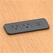 Raffel Systems USB-A Rectangle  120V Power Station - Black