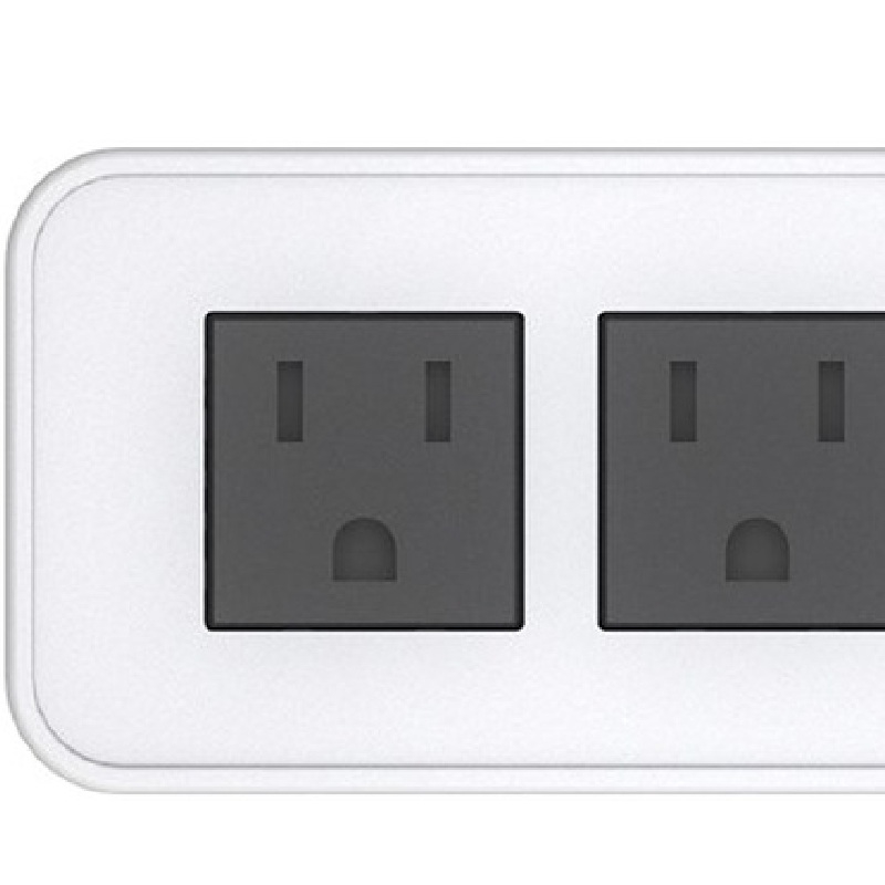 Raffel Systems USB-A Rectangle  120V Power Station - White