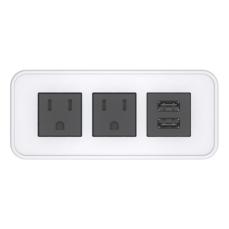 Raffel Systems USB-A Rectangle  120V Power Station - White