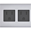Raffel Systems USB-A Rectangle  120V Power Station - Silver