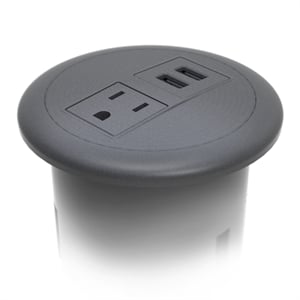 Raffel Systems USB-A Dome  120V Power Station - Black