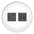 Raffel Systems USB-A Dome  120V Power Station - White