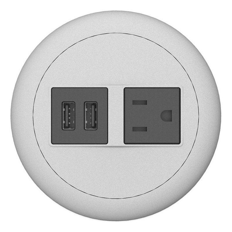 Raffel Systems USB-A Dome  120V Power Station - Silver