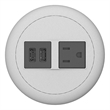 Raffel Systems USB-A Dome  120V Power Station - Silver