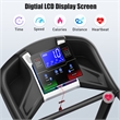 FYC 3.5HP 10MPH Treadmill w/ Bluetooth Heart Rate Sensor Incline in Black