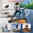 FYC 3.5HP 8.5MPH Treadmill w/ Bluetooth Heart Rate Sensor & Incline in Black