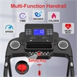 FYC 3.5HP 8.5MPH Treadmill w/ Bluetooth Heart Rate Sensor & Incline in Black