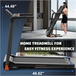 FYC 3.5 HP 0.5-8.5MPH  LED Display Foldable Treadmill for Home in Black