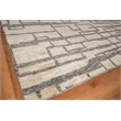Aldridge Hand-Knotted Wool/Bamboo Silk Silver/Gray 8'x10' Area Rug