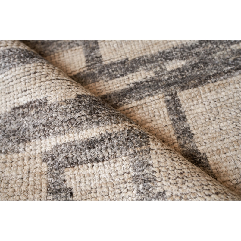 Aldridge Hand-Knotted Wool/Bamboo Silk Silver/Gray 8'x10' Area Rug