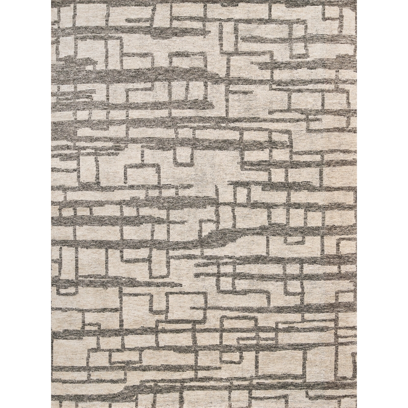 Aldridge Hand-Knotted Wool/Bamboo Silk Silver/Gray 9'x12' Area Rug