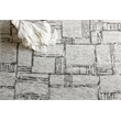 Aldridge Hand-Knotted Wool/Bamboo Silk Ivory/Charcoal 8'x10' Area Rug