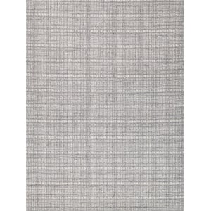 Alpine Handloomed New Zealand Wool Gray/Ivory 2'x3' Area Rug