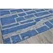 Aldridge Hand-Knotted Wool/Bamboo Silk Blue/Gray 8'x10' Area Rug