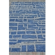 Aldridge Hand-Knotted Wool/Bamboo Silk Blue/Gray 8'x10' Area Rug