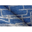 Aldridge Hand-Knotted Wool/Bamboo Silk Blue/Gray 8'x10' Area Rug