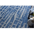 Aldridge Hand-Knotted Wool/Bamboo Silk Blue/Gray 8'x10' Area Rug