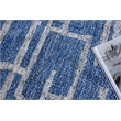 Aldridge Hand-Knotted Wool/Bamboo Silk Blue/Gray 8'x10' Area Rug