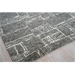 Aldridge Hand-Knotted Wool/Bamboo Silk Charcoal/Ivory 6'x9' Area Rug