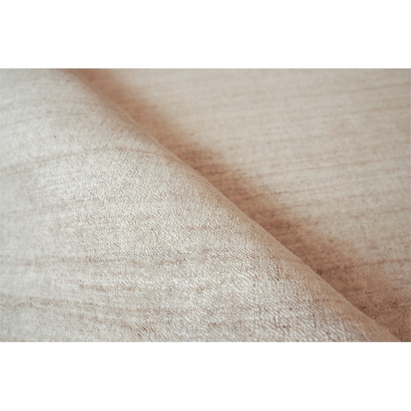 Ambrose Hand-Tufted Wool/Bamboo Silk Beige 12'x15' Area Rug