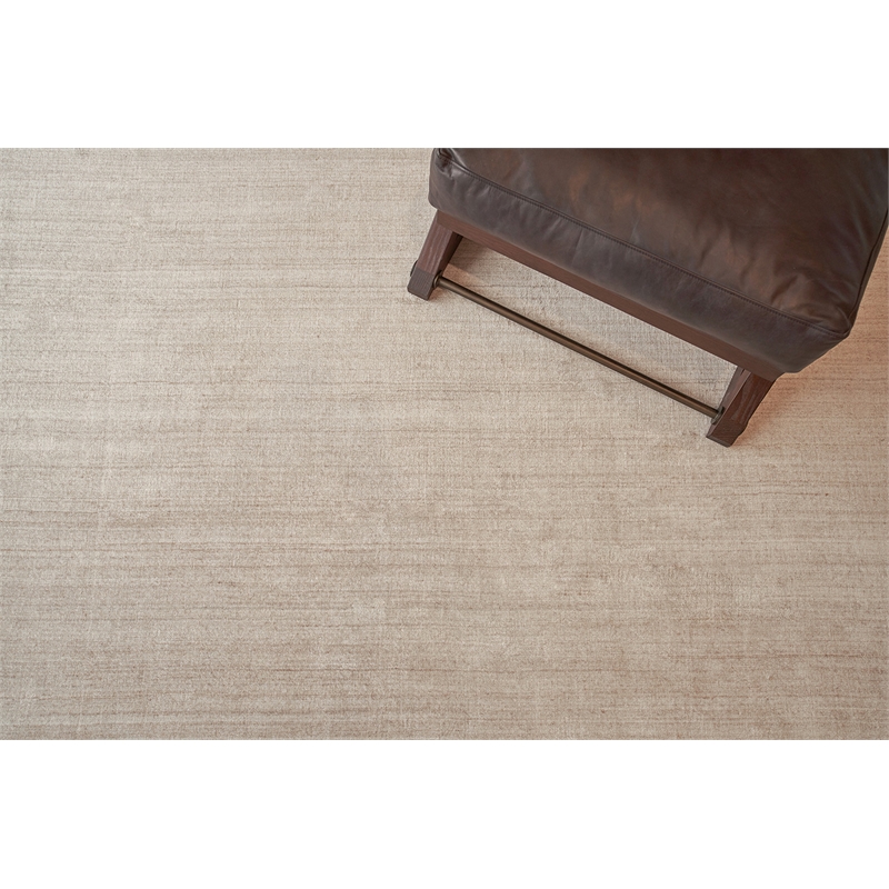 Ambrose Hand-Tufted Wool/Bamboo Silk Beige 14'x18' Area Rug