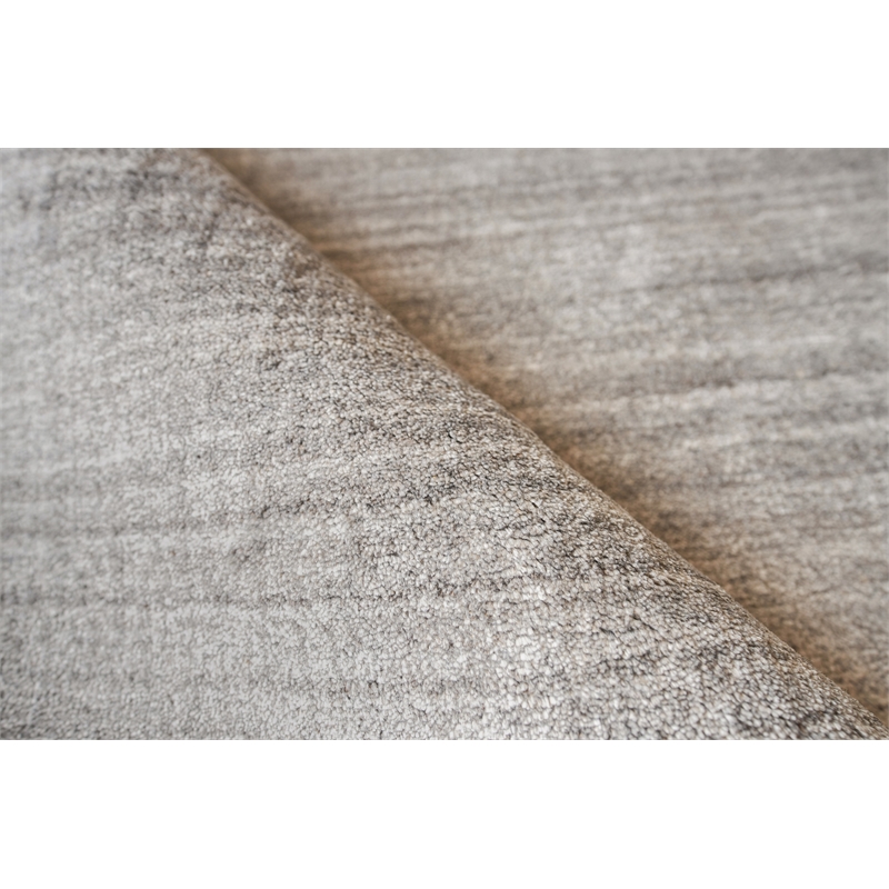Ambrose Hand-Tufted Wool/Bamboo Silk Gray 10'x14' Area Rug