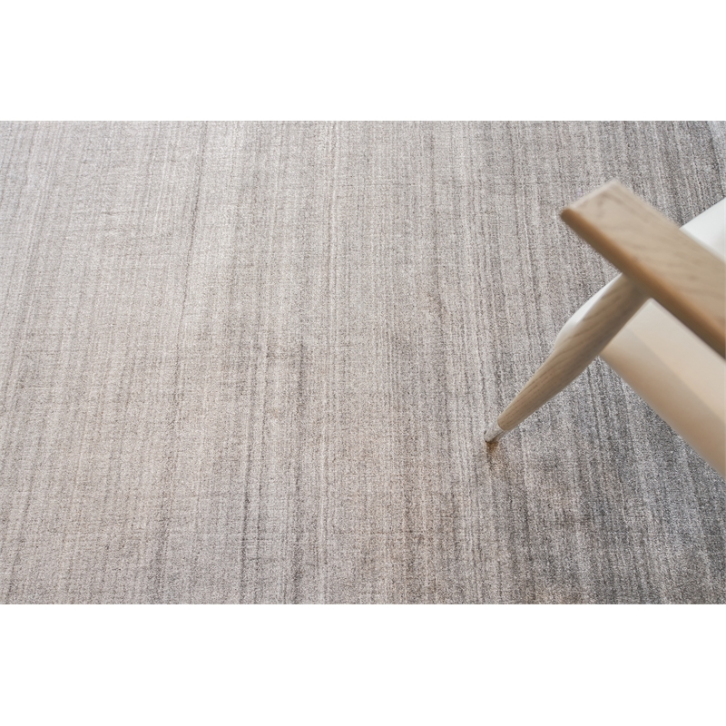 Ambrose Hand-Tufted Wool/Bamboo Silk Gray 10'x14' Area Rug