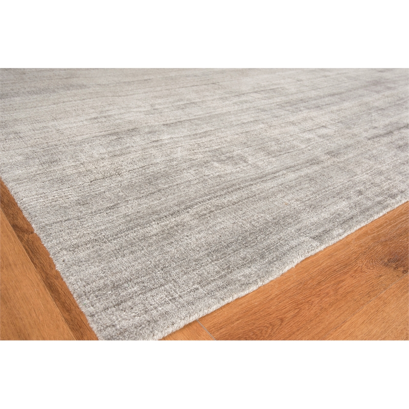 Ambrose Hand-Tufted Wool/Bamboo Silk Gray 12'x15' Area Rug