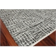 Aldridge Hand-Knotted Wool/Bamboo Silk Charcoal/Ivory 9'x12' Area Rug