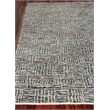 Aldridge Hand-Knotted Wool/Bamboo Silk Charcoal/Ivory 9'x12' Area Rug