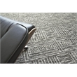Aldridge Hand-Knotted Wool/Bamboo Silk Charcoal/Ivory 9'x12' Area Rug