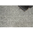 Aldridge Hand-Knotted Wool/Bamboo Silk Charcoal/Ivory 9'x12' Area Rug