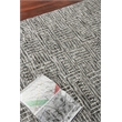 Aldridge Hand-Knotted Wool/Bamboo Silk Charcoal/Ivory 9'x12' Area Rug